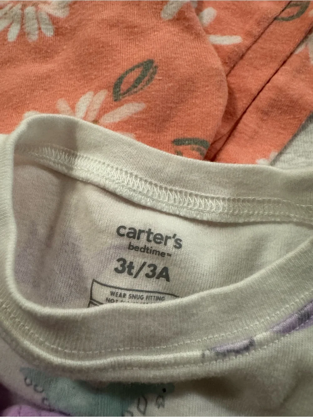 11 pairs Carters Toddler girl 3T pajamas